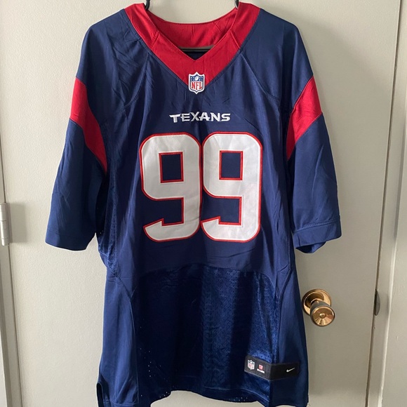 Men's NFL J.J. Watt Houston Texans Nike Vapor Limited Jersey - Navy - Picture 2 of 6